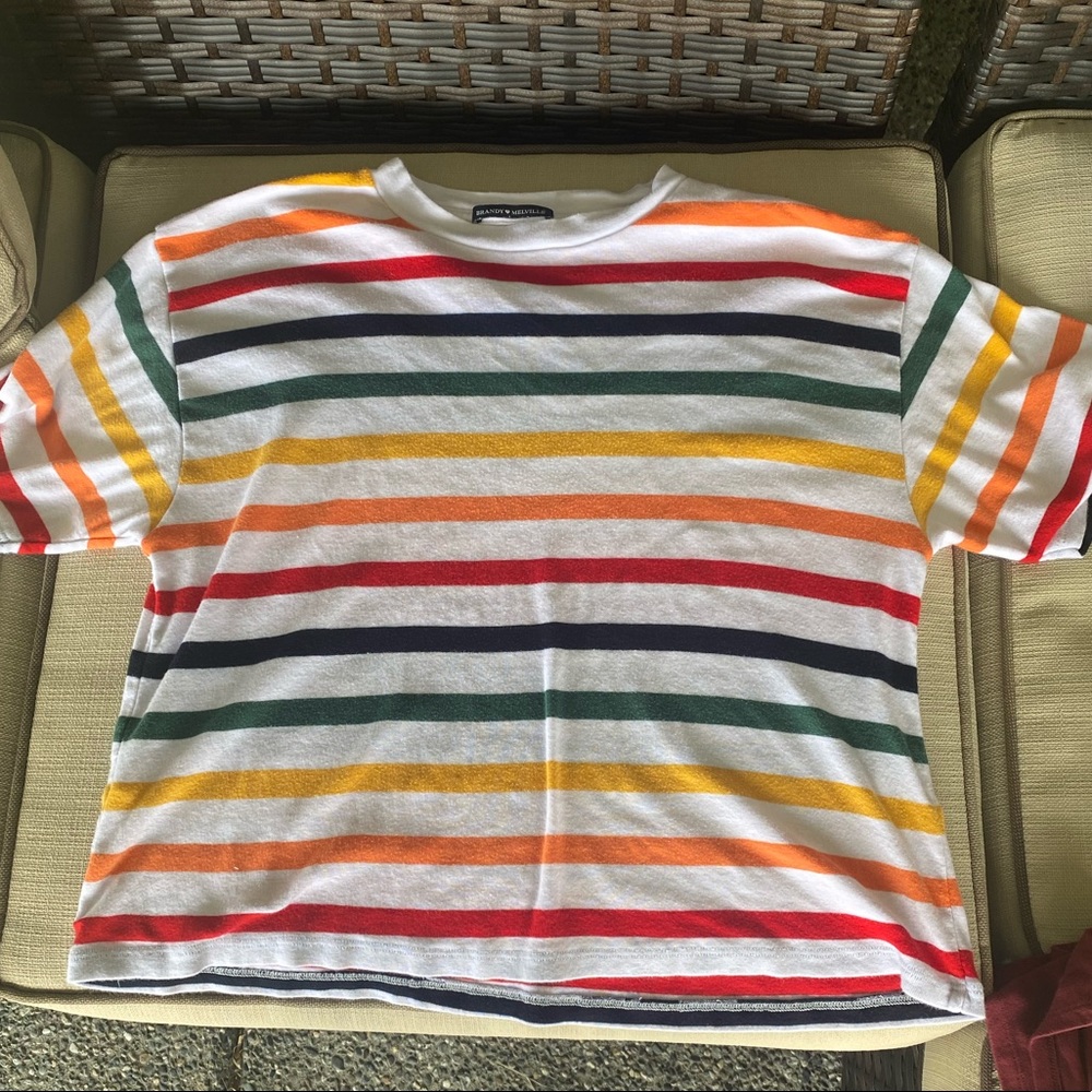 Brandy Melville Rainbow Shirt